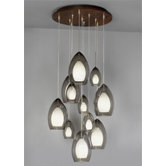 Line-Low 11-Port Voltage Rectangular Mono Point Wood Canopy