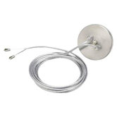 Kable Lite Center Power Single-Feed Power Feed in Chrome and Satin Nickel
