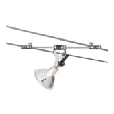 Kable Lite Pivot Track Head in Chrome and Satin Nickel