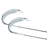 Kable Lite Wave Turnbuckle in Chrome and Satin Nickel