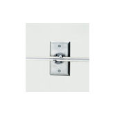 Wall MonoRail Rectangular Power Feed Canopy
