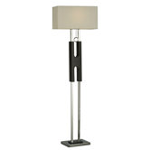 Golden Gate Floor Lamp in Gloss Black and Chrome