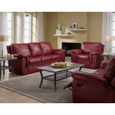 Brunswick 3 Piece Leather Living Room Set