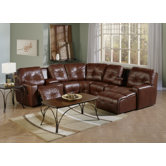 Mystique Leather Reclining Sectional