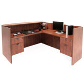 71" x 82" Double Pedestal Reception Station