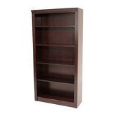 Prestige 72" Traditional Veneer Bookcase in Mahogany