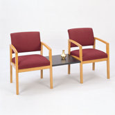 Lenox Two Chairs with Connecting Table