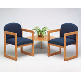 Classic Two Chairs with Connecting Corner Table