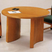 Contemporary Series 42"  Round Gathering Table (Curved Panel Base)