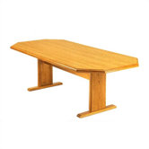 Contemporary Series 72" Octagonal Shaped Conference Table (Trestle Base)