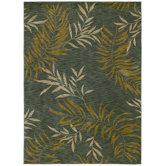Home Nylon Florist Greens Ocean Rug