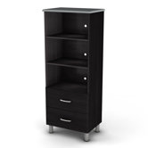 Cosmos Shelf Bookcase in Black Onyx & Charcoal