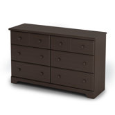 Summer Breeze Chocolate Double 6-Drawer Dresser
