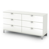 Sparkling Double 6-Drawer Dresser