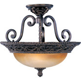 Portofino 3 Light Semi Flush Mount