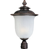Cambria DC Outdoor Post Lantern in Chocolate