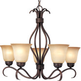 Basix ES 5 Light Chandelier - Energy Star