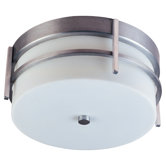 Luna Flush Mount in Brushed Metal - Energy Star