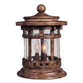 Santa Barbara DC Outdoor Deck Lantern in Sienna