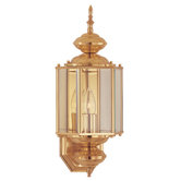 Builder Brass  Outdoor Wall Shiny Lantern