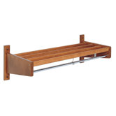 Wood Slat Design Wall Rack