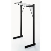 Hook Style Single-Sided Floor Rack with Aluminum Shelf Bars