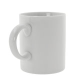 Royal White 8 oz. Handle Straight Sided Mug