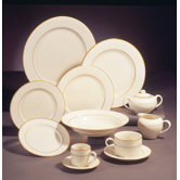 Cream Double Gold Dinnerware Set