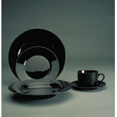Black Rim Dinnerware Set