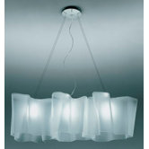 Logico 3 Light Triple Linear Suspension with Fluorescent Bulbs