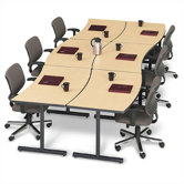 Smart Tables: 30" x 60" Crescent Concave/Convex Workstation