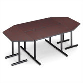 Smart Tables: 24" x 48" Thermofused Melamine Rectangle and Trapezoid Conference Table