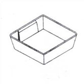 Clipper Specialty Shelving - Plastic Bins For Drawers with 4" Drawer Fronts