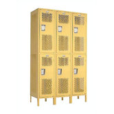 Invincible II Lockers- Double Tier- 3- Section (Assembled)