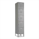 Vanguard Lockers - Five Tiers - 1 Section (Unassembled) - Recessed Handle