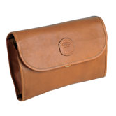 Life Leather Tri-Fold Hanging Toiletry Bag