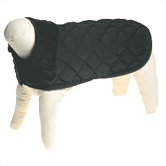 Quilted Nylon Dog Jacket in Black
