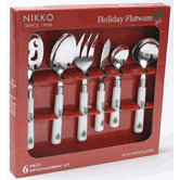 Christmas Flatware Holiday 6 Piece Entertainment Set