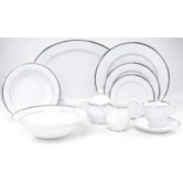 Sentiments Band of Platinum Dinnerware Set