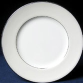 Platinum Beaded Pearl 6" Bread and Butter Plate