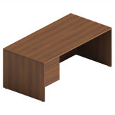 Adaptabilities 72" W Single Pedestal Desk