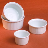 Classic White 2 oz. Pleated Ramekin