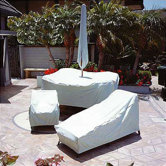 Vinyl Large Oval Table & Chair Cover