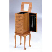 Small Jewelry Armoire in  Oak