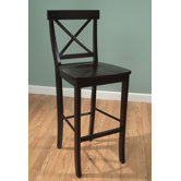 Easton Cross Back 24" Barstool in Espresso