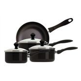 Urban 4 Piece Black Pan Set