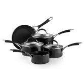 Inspire 5 Piece Non Stick Aluminium Cookware Set in Black