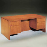 Forte 72" W 3/4 Pedestal Credenza with Drawer