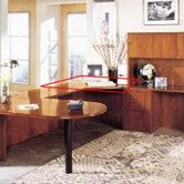 Forte Computer Corner Unit with Drawer
