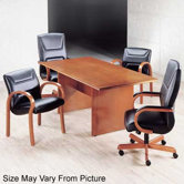Contempory 96" W Rectangular Veneer Conference Table